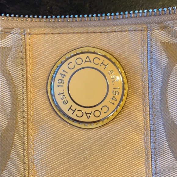 Coach Signature Stripe Demi Shoulder Bag - Picture 5 of 5